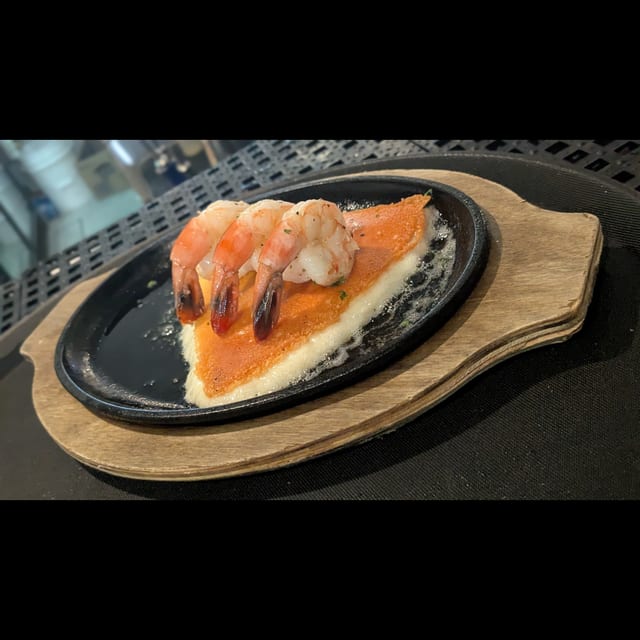 Shrimp Saganaki.