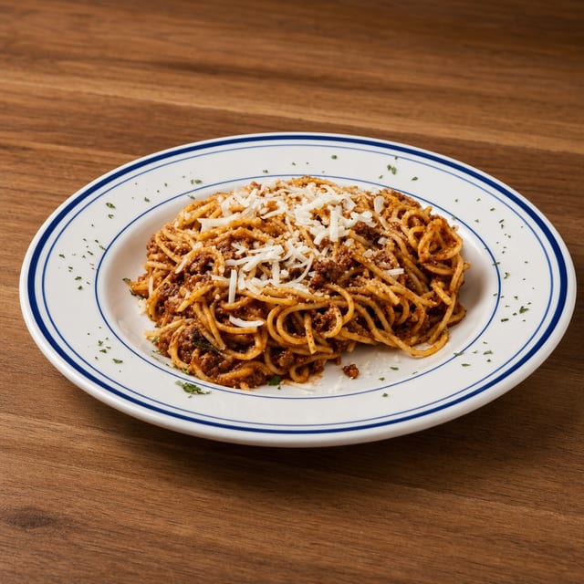 Greek Spaghetti W/ Meat Sauce.